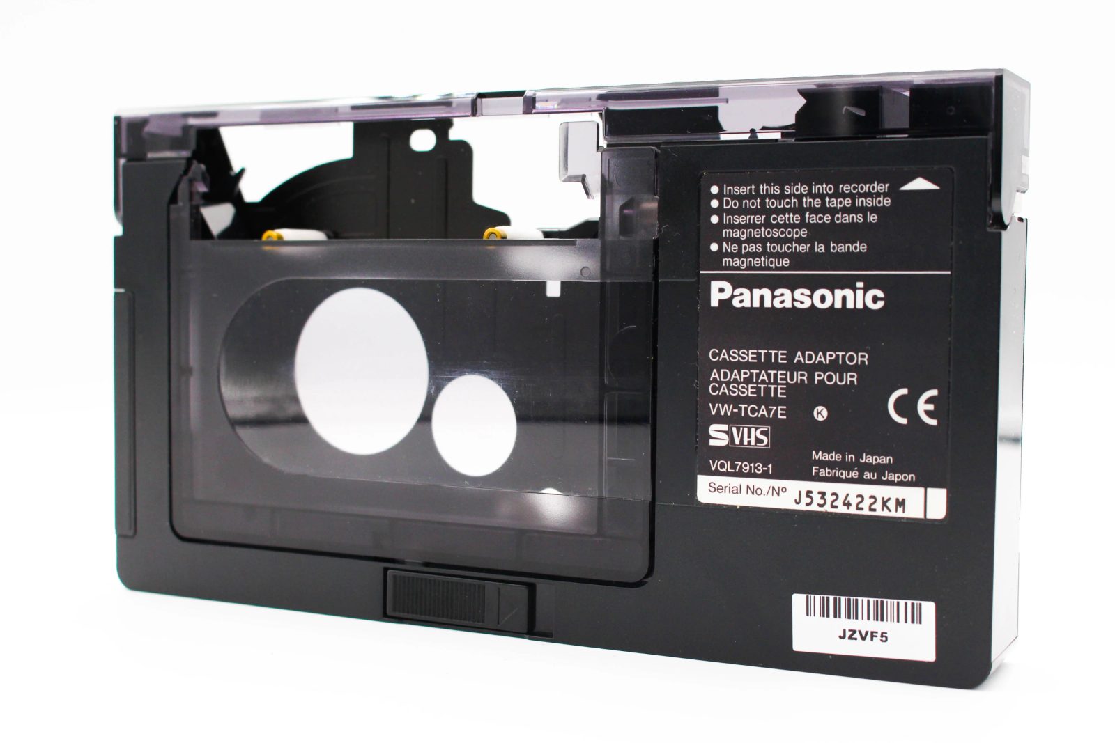 Panasonic VW-TCA7E VHS Cassette Adaptor - SDS