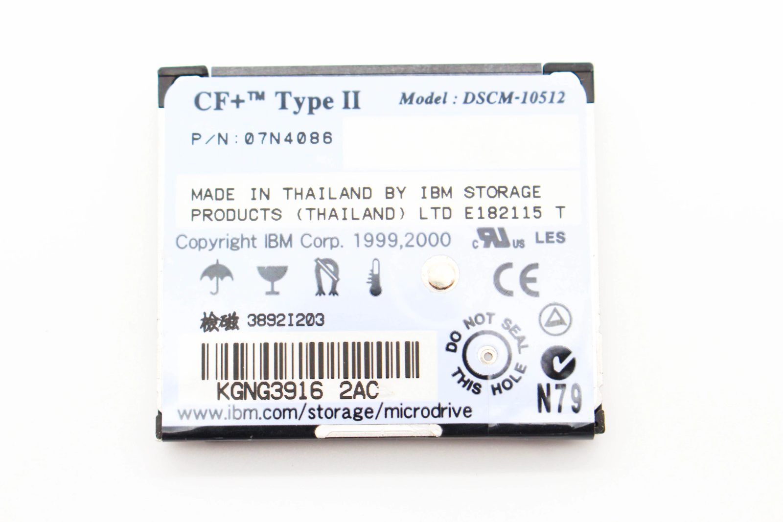 IBM 512MB Microdrive Compact Flash Type II - SDS